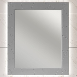 Opadiris Зеркало для ванной Луиджи 90 серое матовое – фотография-1